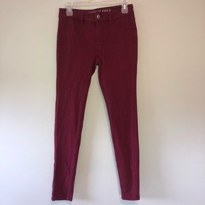 Burgundy Jeggings